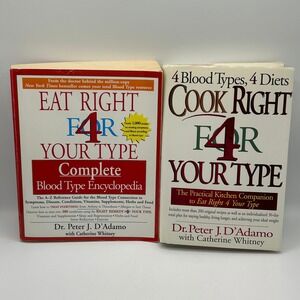 BUNDLE Eat Cook Right For Your Type Complete Blood Type Encyclopedia Cookbook